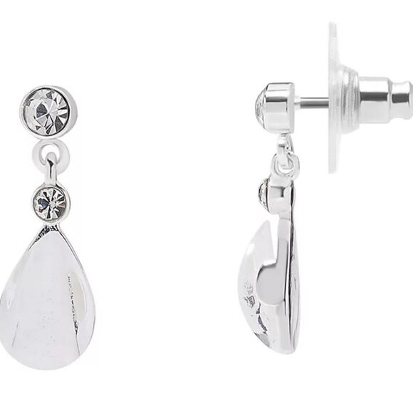 LC Lauren Conrad Crystal Teardrop Earrings - Picture 3 of 7